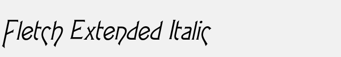 Fletch Extended Italic